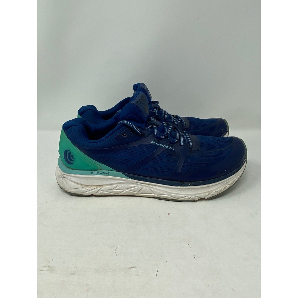 Topo Athletic Phantom Cobalt Seafoam Running Shoes Womens 10 Blue Green 5mm Drop